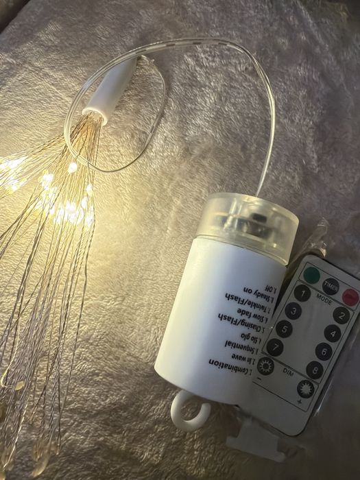 Lampki ozdobne. Swiatelka. Fejerwerki. Swiąteczne