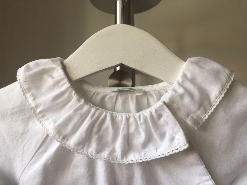 Blusa menina benetton 9/12 meses.