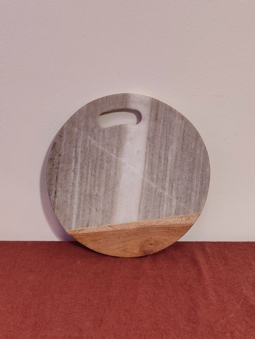 Tabua marmore e madeira