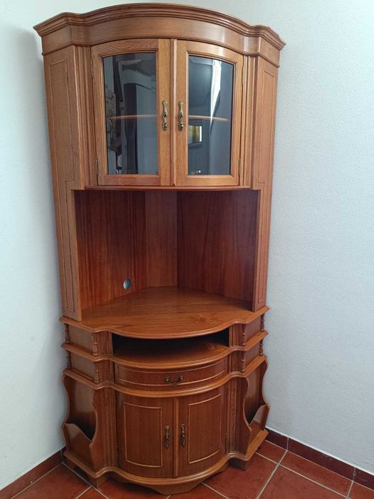 Móvel de canto em pinho (bar/móvel de TV)