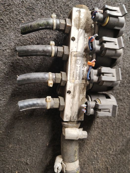 Listwa wtryskowa wtryski wtryskiwacze LPG gaz