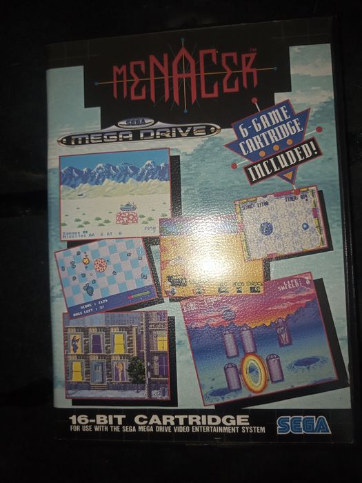 Menacer 6 game cartrige na konsole Sega mega Drive