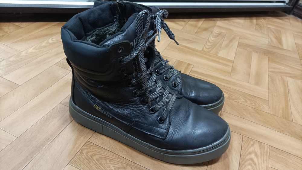 Ботинки зимові шкіряні