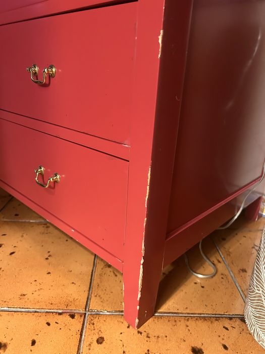 Móvel Gavetas Rosa Escuro