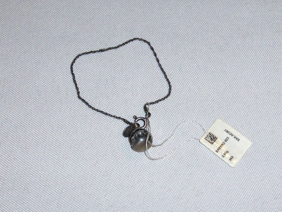 W.KRUK Srebrna bransoletka z kryształem Swarovski NOWA