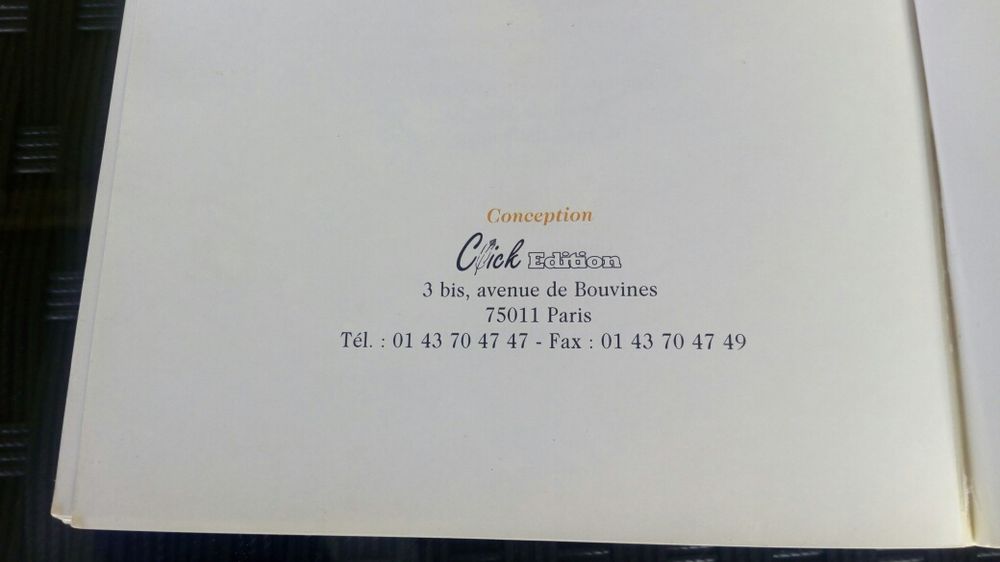 Livro de receitas em Francês