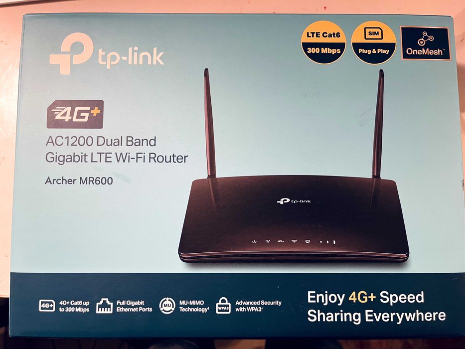Router  Tp-Link 4G+ "Archer MR600"  + wzmacniacz sygnału.