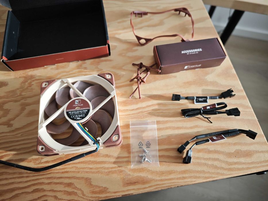 Noctua NF-A12 x 25 G2 PWM, ventilador para PC de 120 mm, silencioso, 4 pinos (castanho)