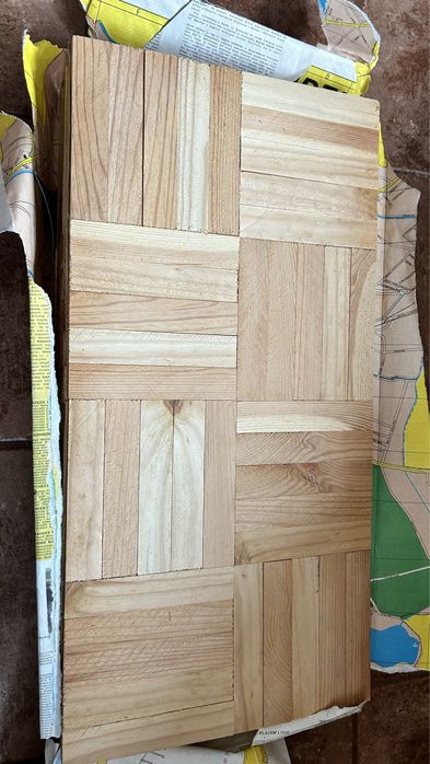 Parkiet sosnowy, 57 metrów, nowy klepka 3x15,5 cm