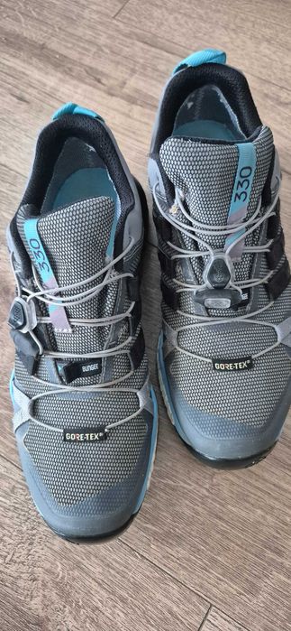 Buty trekkingowe damskie adisas niskie rozm.38 jasnoniebieskie- szare