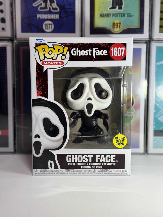 Оригінальна колекційна фігурка Funko Pop 1607 Ghost Face Гостфейс Glow in the Dark Крик Scream Ексклюзив Фанко Поп Хоррор Статуетка Подарунок