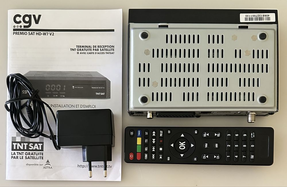Receptor satelite tntsat canais HD franceses CGV