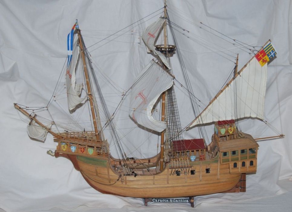 Model żaglowca Caracca Atlantica Skala 1:54 okrętu statku