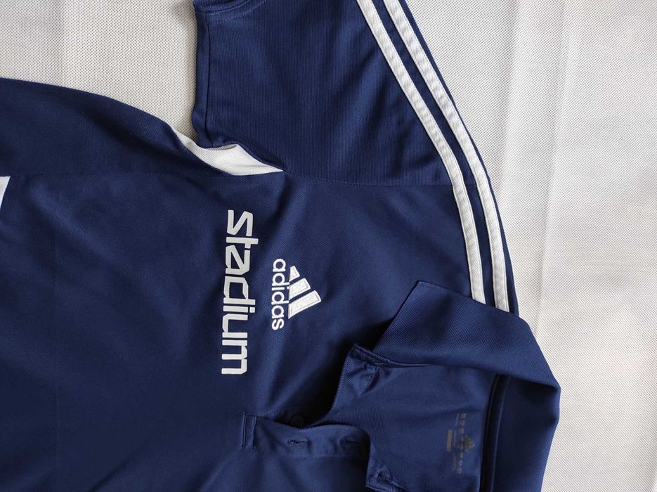 Granatowa koszulka polo adidas L