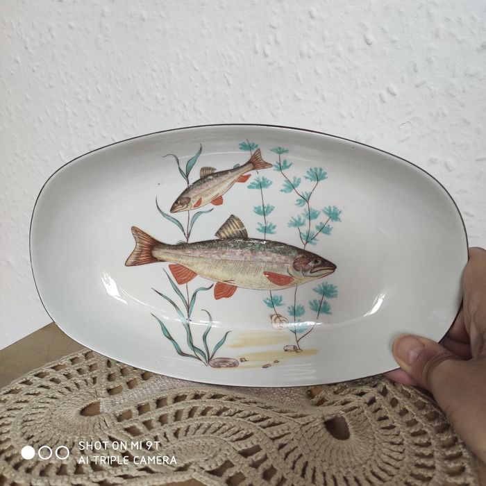 Półmisek ryby porcelana Chodzież