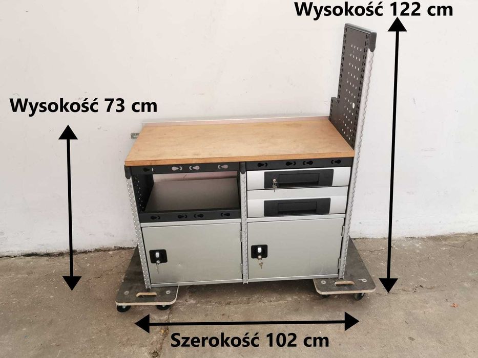 Szafka z szufladami na narzędzia do warsztatu garażu kampera auta busa
