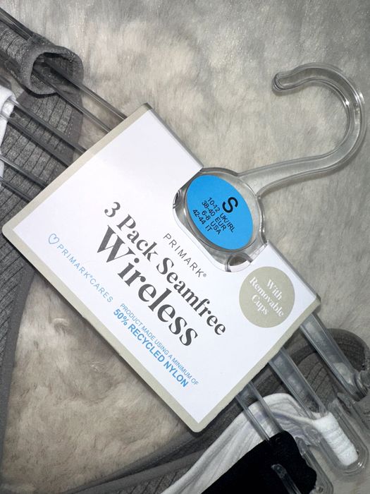 Primark 3 x biustonosz sportowy nowy S