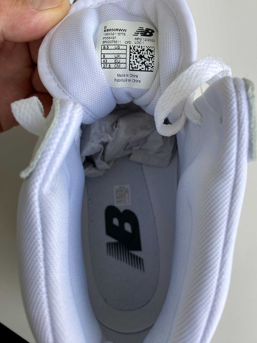 Нові кросівки New Balance 650 BB650RWW, розмір 43, оригінал