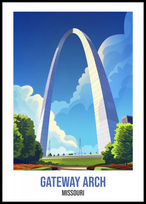 Plakat 59,4x84,1cm Gateway Arch