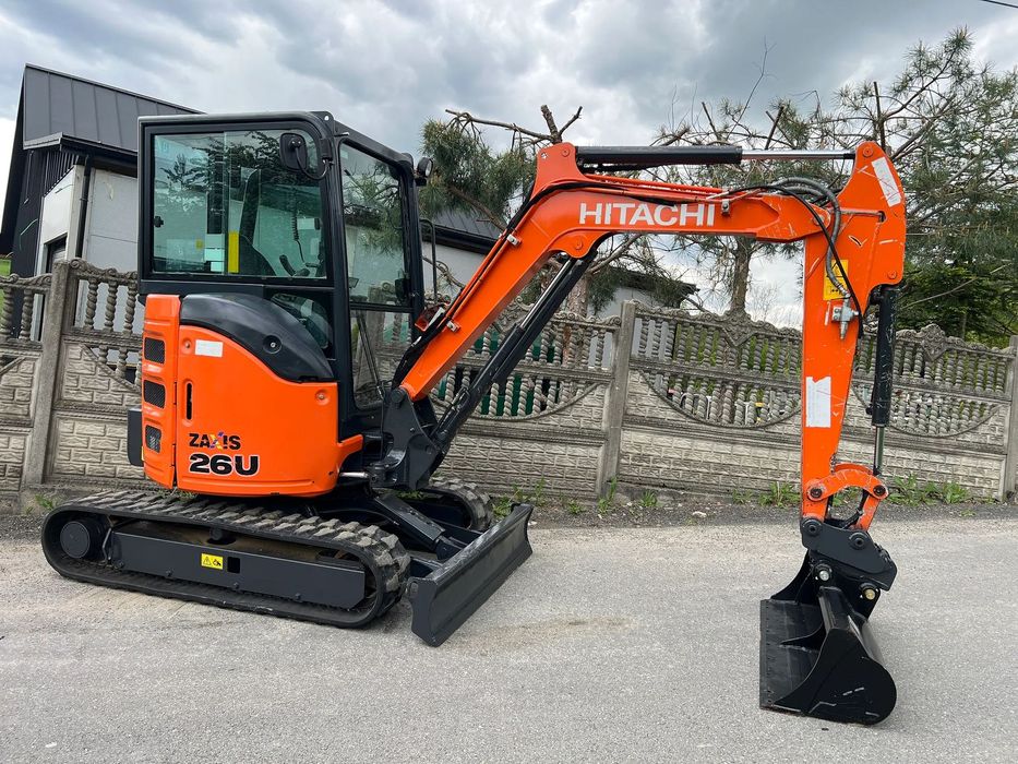 Hitachi ZAXIS 26U | Minikoparka | HITACHI ZX26 U | 3 Tony | Zerowy Obrys | Szybkozłącze Hydrauliczne | Stan IDEALNY | Mini Koparka |  | Sprowadzona | Waga 2720 kG | Kubota Yanmar Jcb Cat Bobcat |