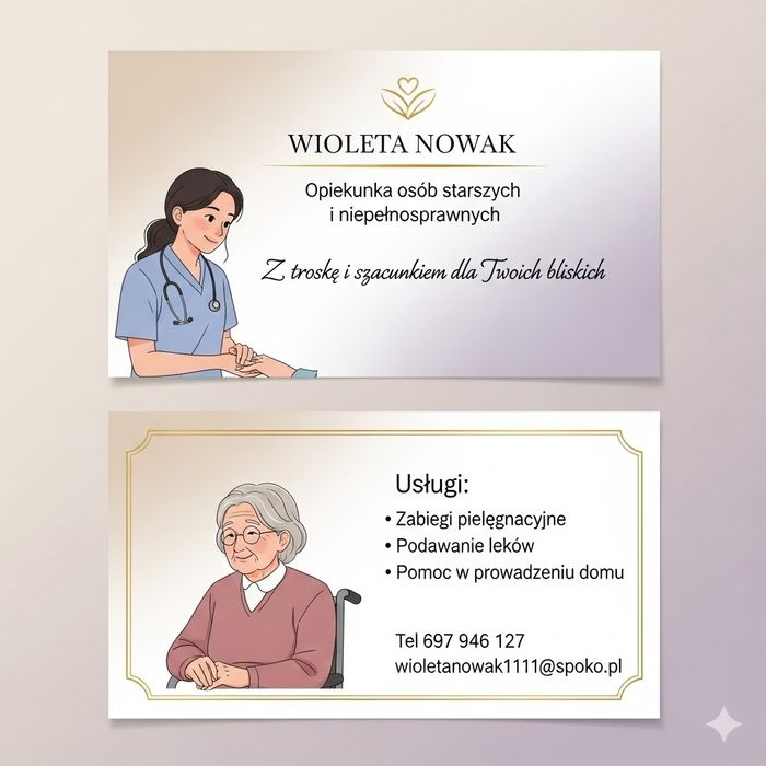 Opieka nad osobami starszymi i niepełnosprawnymi .
