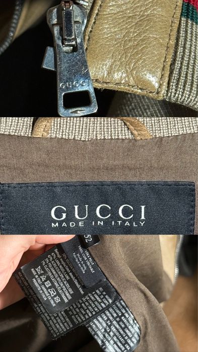 Шкіряний бомбер Gucci