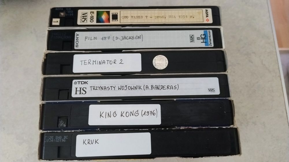 Filmy na VHS 6 filmów