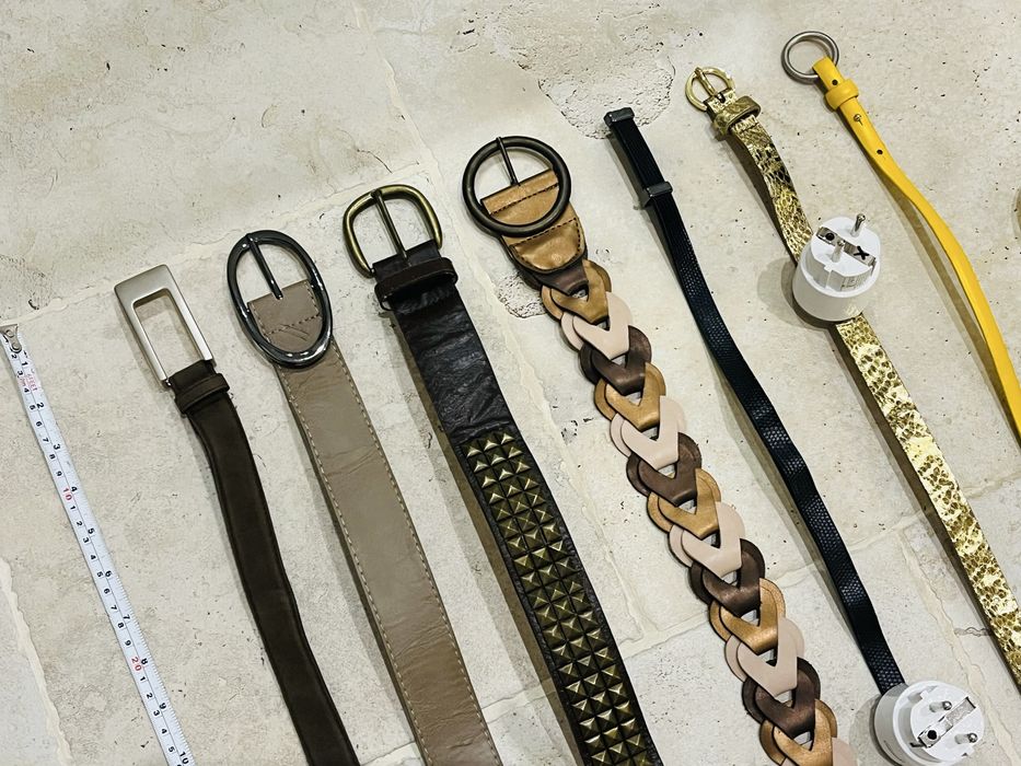 Komplet 7 damskich pasków + 3 cienkie paski do sukienki/koszuli