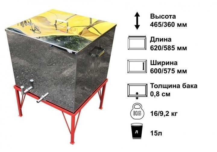 Воскотопка парова. Комплект для видобування перги. Mедогонки 2-3-4х р