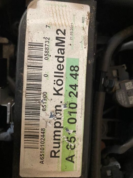 Motor Mercedes C200 2011 651.913
