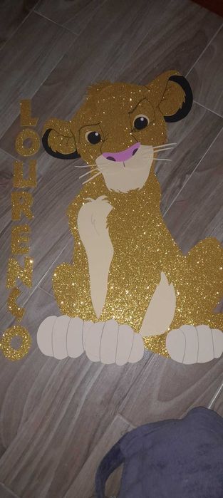 Rei leão simba autocolante gigante