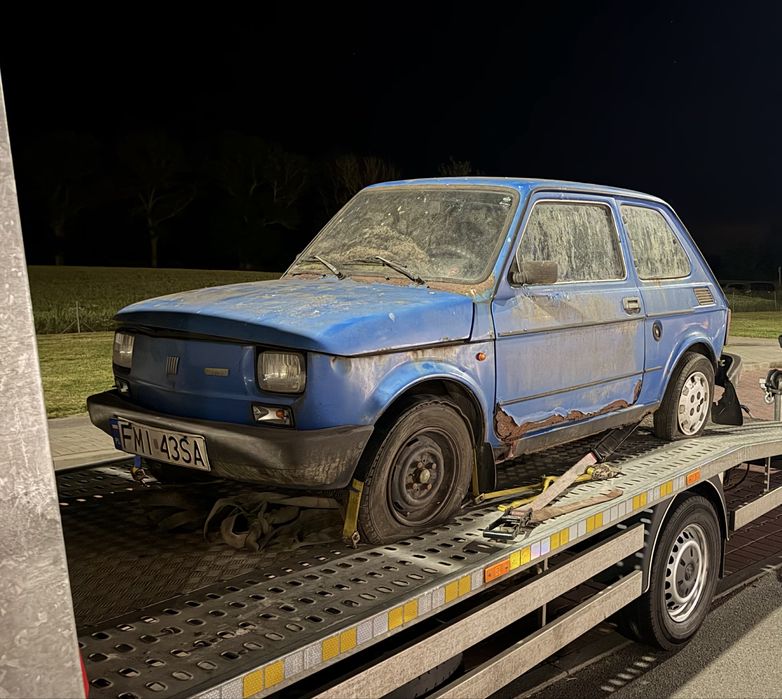 Fiat maluch 126p po postoju 15 lat! Dawca