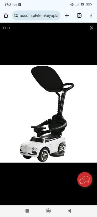 Bentley jeździk 3w1, nowy