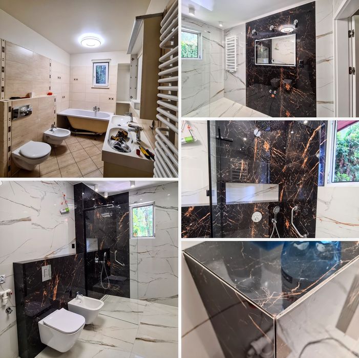 Wykończenia wnętrz, remonty, gładzie i malowanie agregatem, płytki