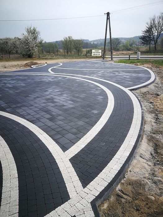 Układanie kostki brukowej,płyt drogowych ,usługi sprzętowe