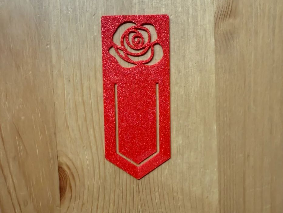 Marcador de Livro Rosa Flor