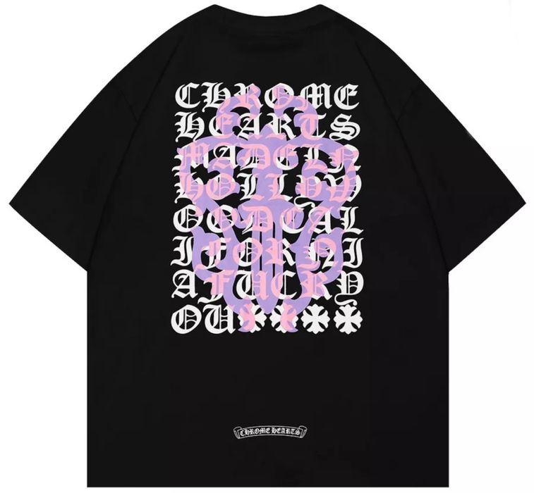Футболки унисекс Chrome Hearts Logo Хит лета хром хартс черные белые