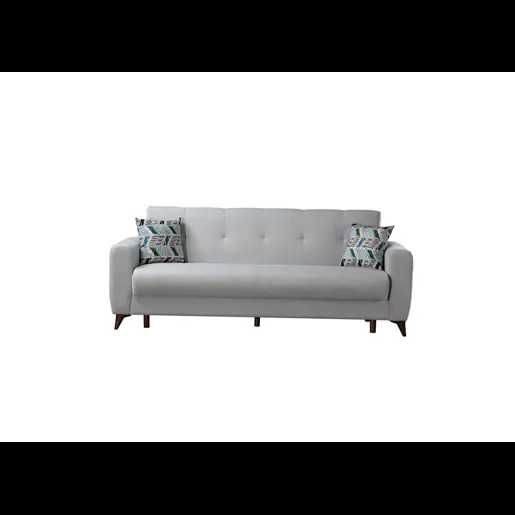 Sofá cama DORIAN 3 lugares cinza como novo!
