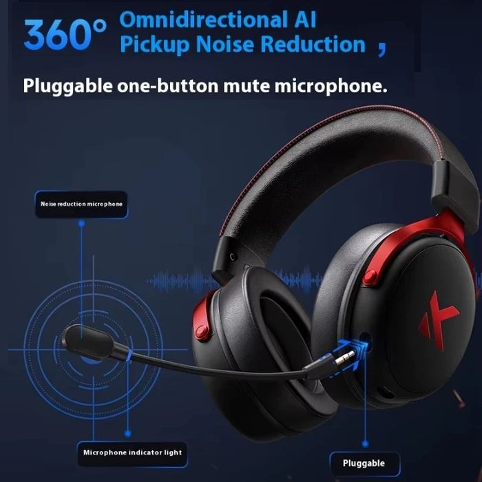 MCHOSE V9 Pro‼️Гарантія‼️Steel Black бездротові ігрові навушники