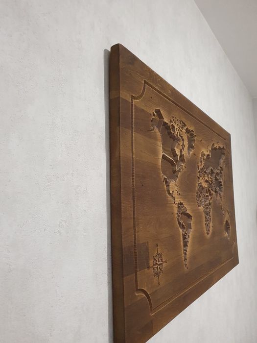 Obraz 3d mapa świata