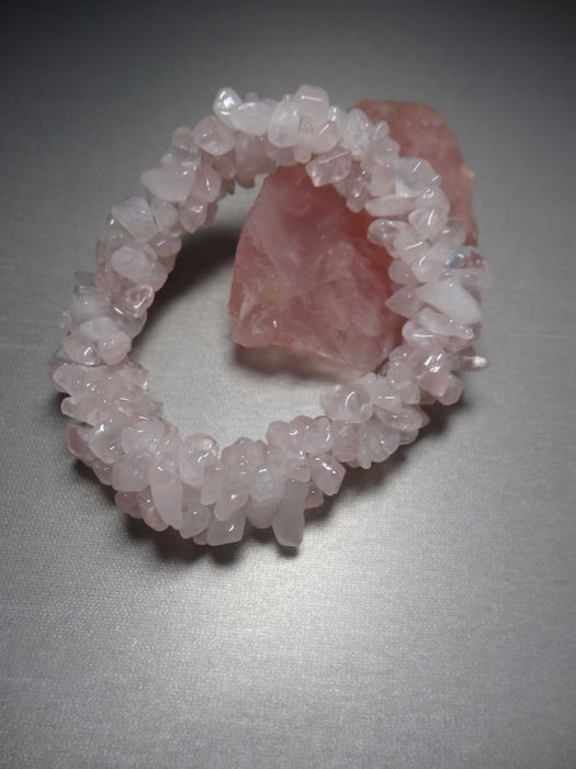 Bransoletka różowy kwarc