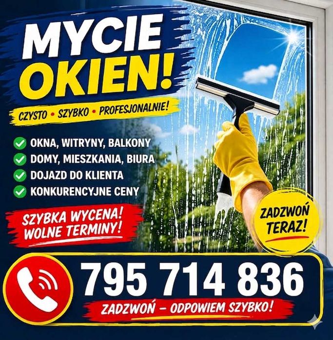 Mycie okien Warszawie  i Okolicach | Domy • Biura • Witryny
