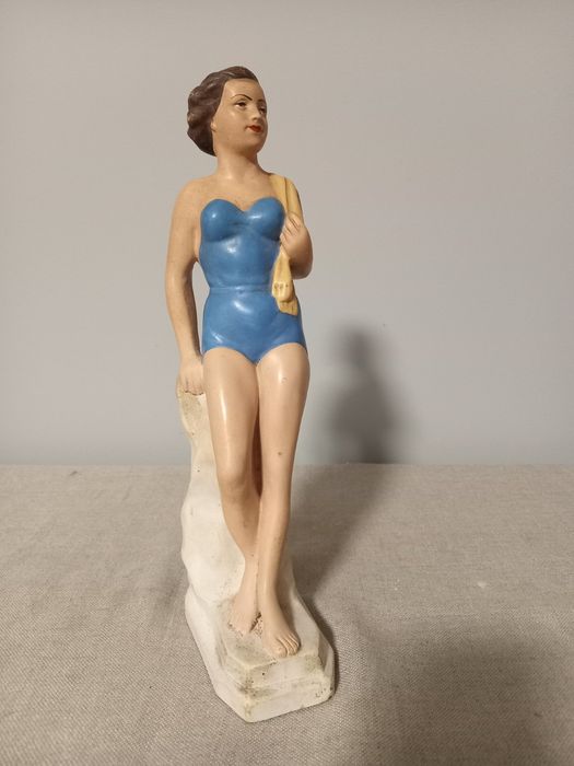 Статуэтка Купальщица. 30см. Гипс 50е годы