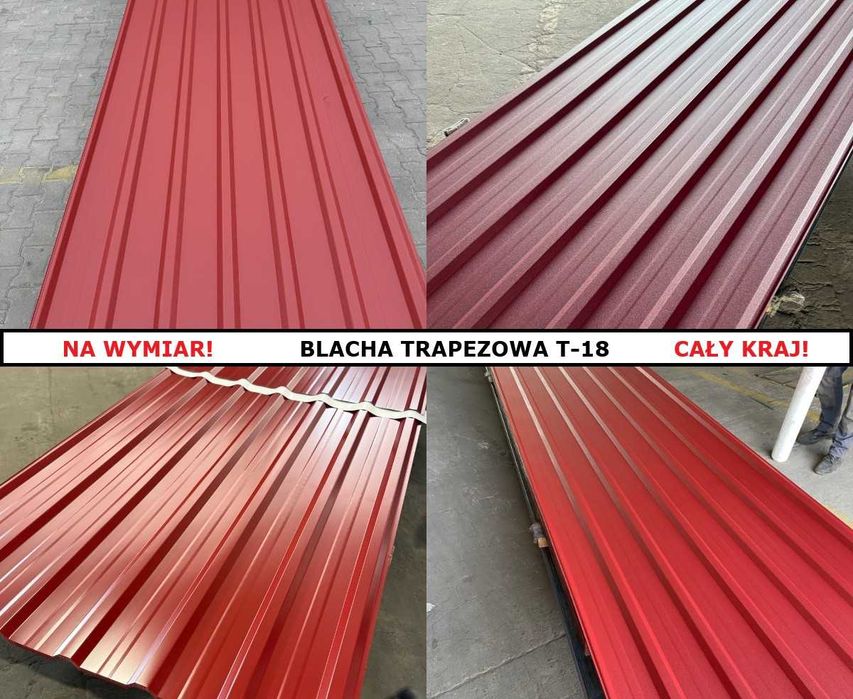 Blacha trapezowa Czerwona ! Na wymiar, DOSTAWA CAŁY KRAJ !