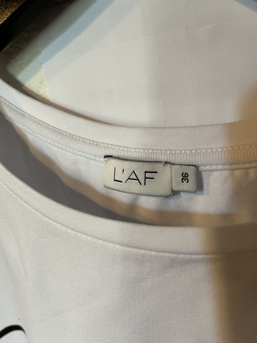 Nowy biały t-shirt L’AF 36