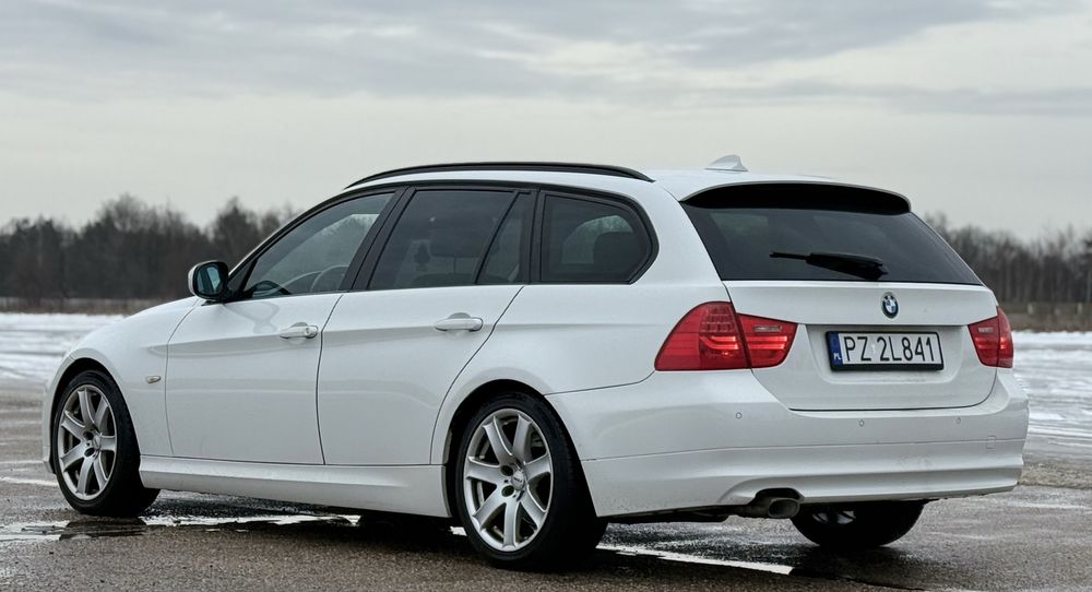 BMW E91 320D 183KM, Automat, Hak, AlpinaWeiss.