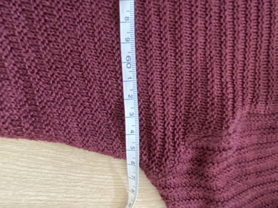Infinity XXL 44 damska bluzka sweterek bordowy