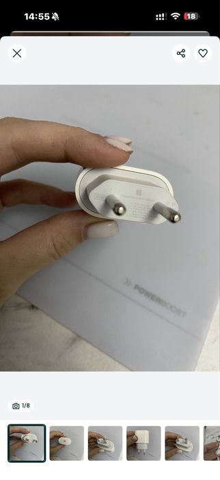 Apple type-c USB 20W оригинал Блочок блок адаптер переходник зарядка