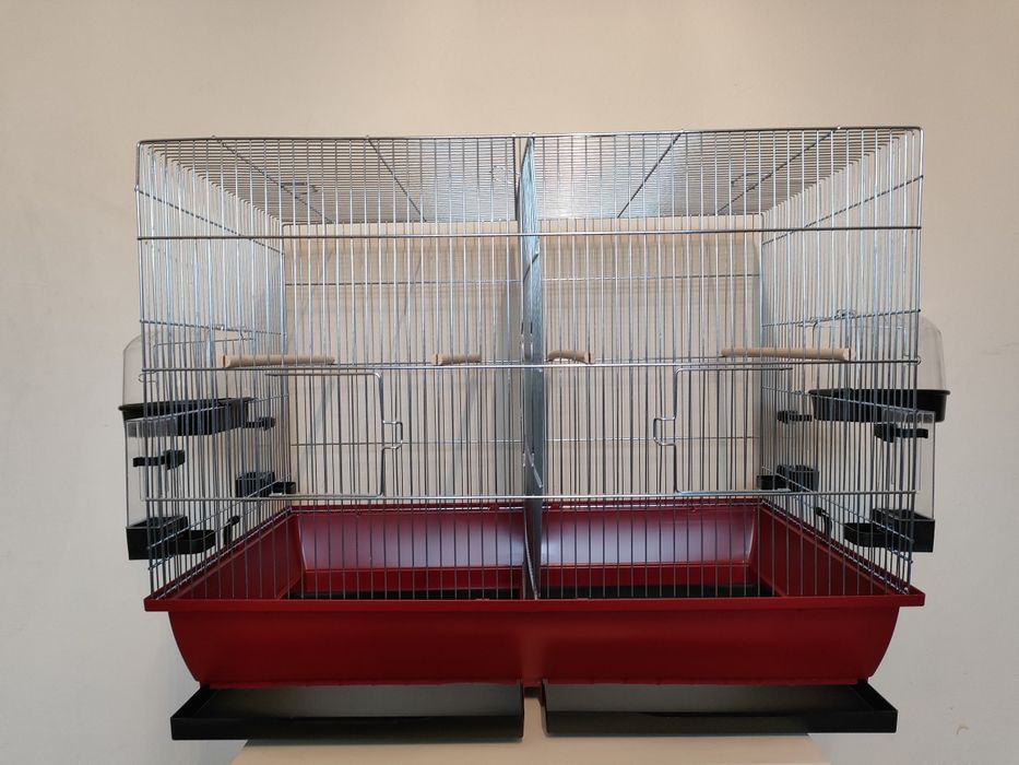 Klatka dzielona dla małych i średnich ptaków, papug.