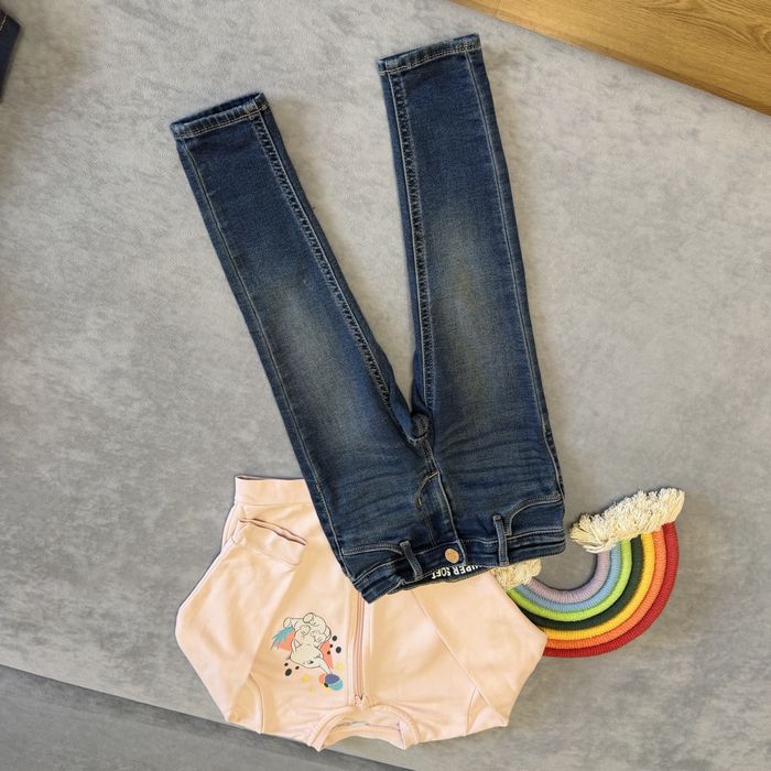 Тепла кофта лосіни джинси реглан next h&m на дівчинку 2 3 92 98